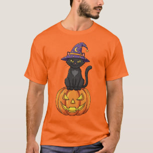 Witchy Whiskers Halloween T-Shirt
