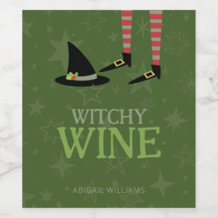Witchy Wine Food and Beverage Label Set