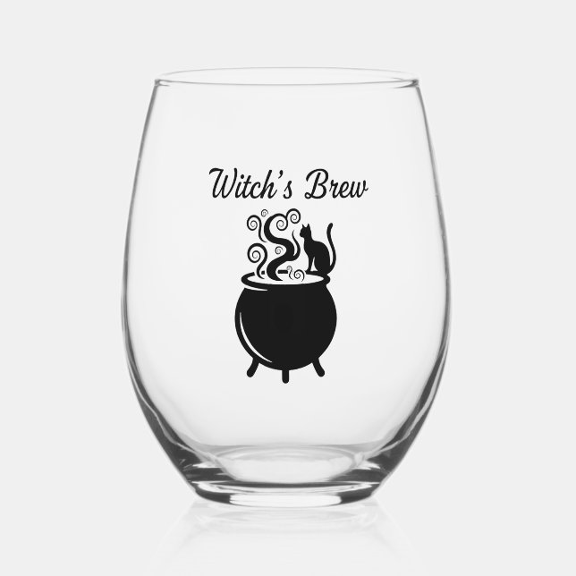 witchy wine glass (Front)