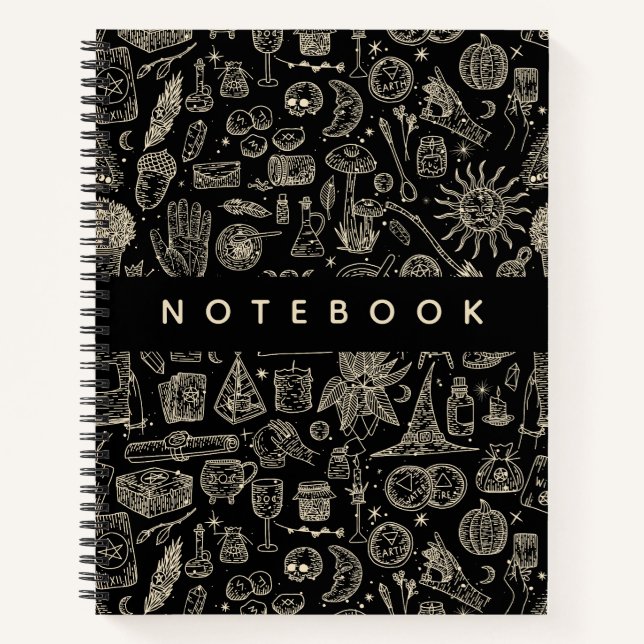 Witchy Witchcraft Magick Things Notebook (Front)