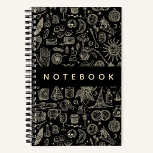 Witchy Witchcraft Magick Things Notebook