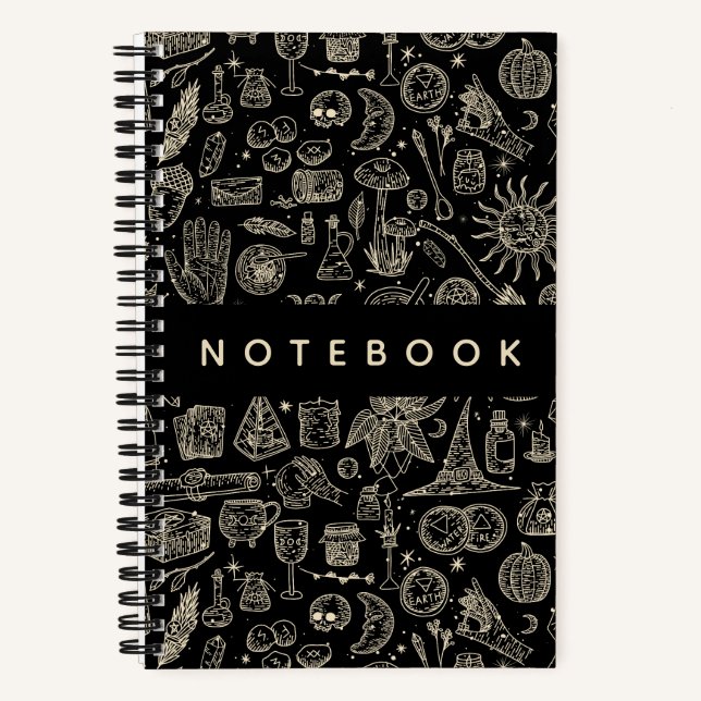 Witchy Witchcraft Magick Things Notebook (Front)