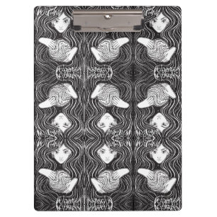 Witchy Woman Artistic Black and White Clipboard