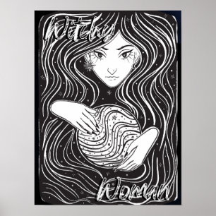 Witchy Woman Artistic Poster