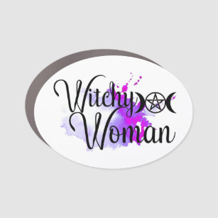 Witchy Woman Car Magnet