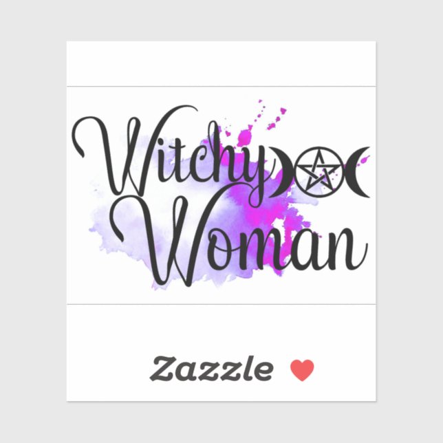 Witchy Woman Custom-Cut Vinyl Sticker (Sheet)