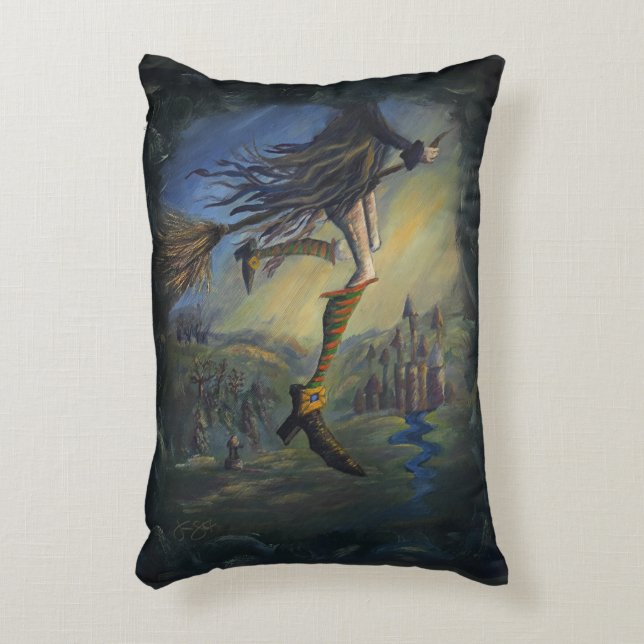 Witchy Woman Decorative Cushion (Front(Vertical))