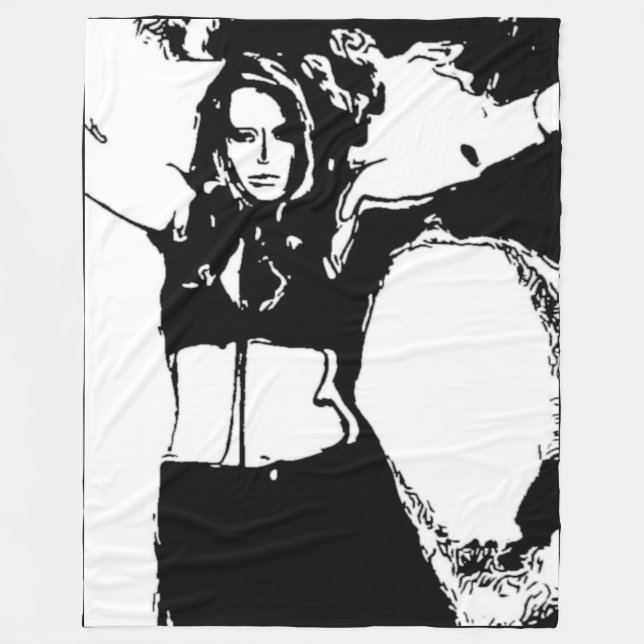 Witchy Woman Fleece Blanket (Front)