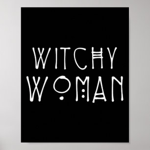 Witchy Woman Halloween Costume Poster