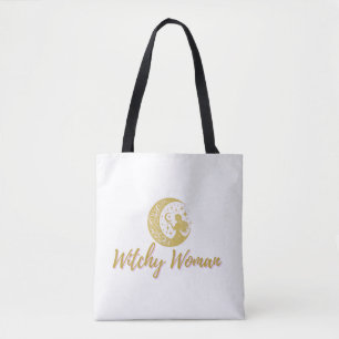 Witchy Woman Magical Aesthetic Halloween Design Tote Bag