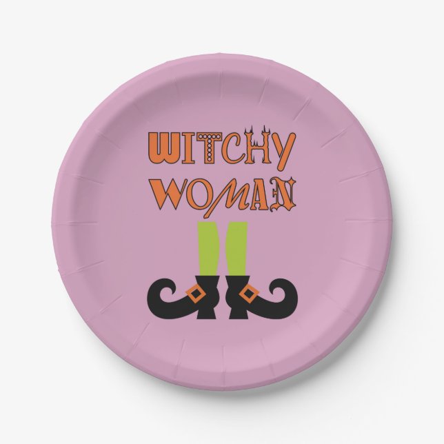 WITCHY WOMAN! PAPER PLATE (Front)