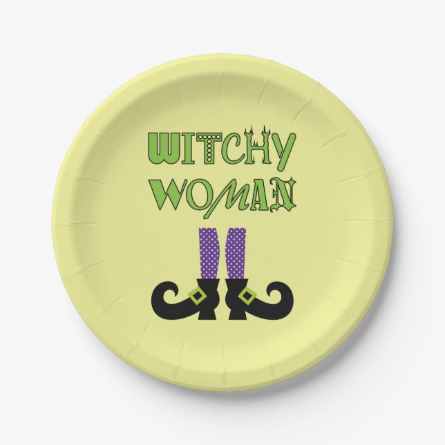 WITCHY WOMAN PAPER PLATE (Front)