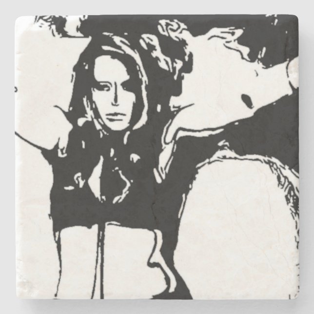 Witchy Woman Stone Coaster (Front)