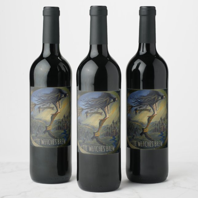 Witchy Woman Wine Label (Bottles)