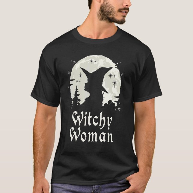 Witchy Woman Witchcraft Wiccan Witch T-Shirt (Front)