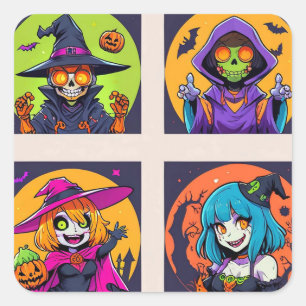 Witchy Wonders Square Sticker