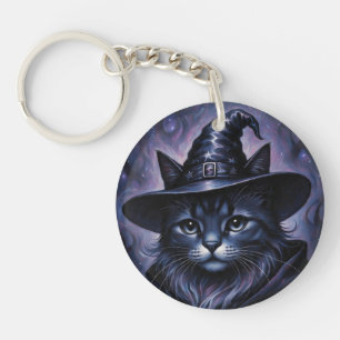 WitchyCat Key Ring
