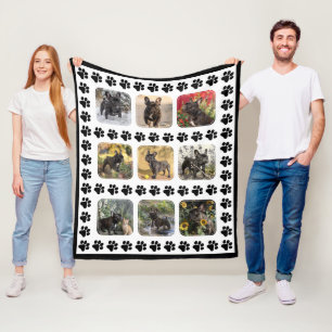 With 9 Customisable photos Paw-trait Perfection Fleece Blanket