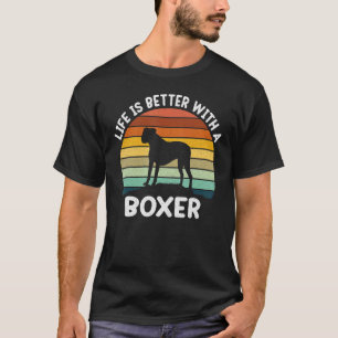 With A Boxer Dog Boxer Dad Boxer mum T-Shirt