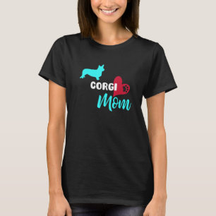 With A Dog And Heart With Paw Print Corgi T-Shirt