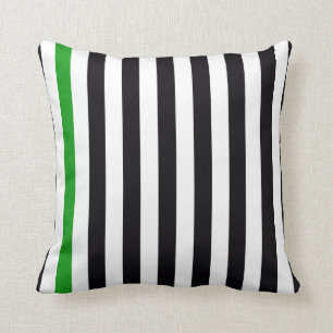 With A Green Stripe Cushion
