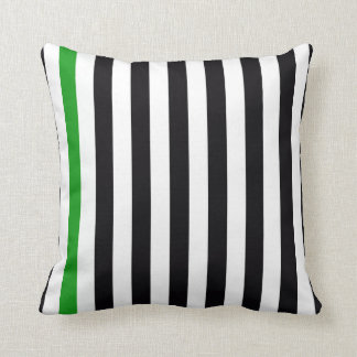 With A Green Stripe Cushion