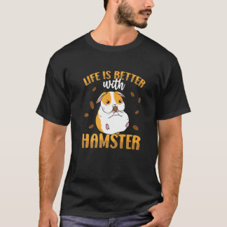 With A Hamster Animal Hamster Owner Pet Premium T-Shirt