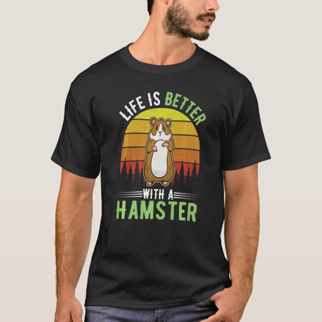 with a Hamster Wheel Hamster  1 T-Shirt (Front)