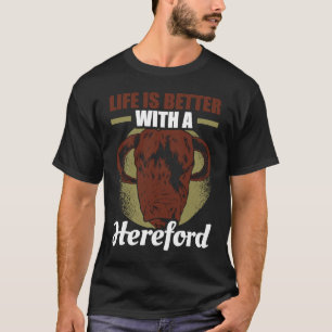 with a Hereford Cattle Farmer Cow T-Shirt
