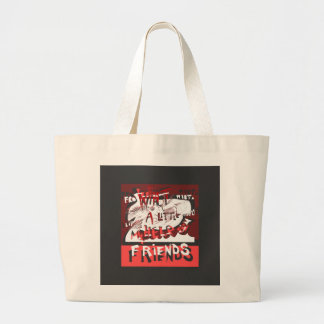 with a little help from my friends large tote bag
