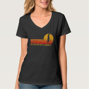 With A Meerkat Meerkat Retro T-Shirt