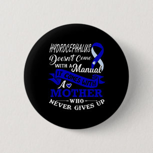 With A Mother Who Never Gives Up Ribbon 6 Cm Round Badge