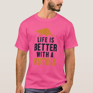 With A Nutria Rodent Coypu Myocastor Nutria T-Shirt