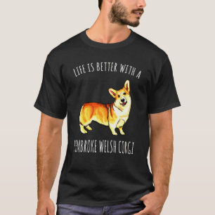 With A Pembroke Welsh Corgi Dog Corgi T-Shirt