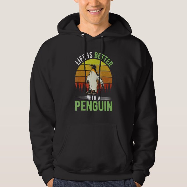 with a Penguin Hoodie (Front)