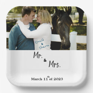 With a Photo   Paper Plate