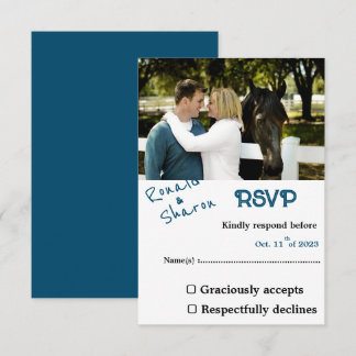 With a Photo RSVP Card