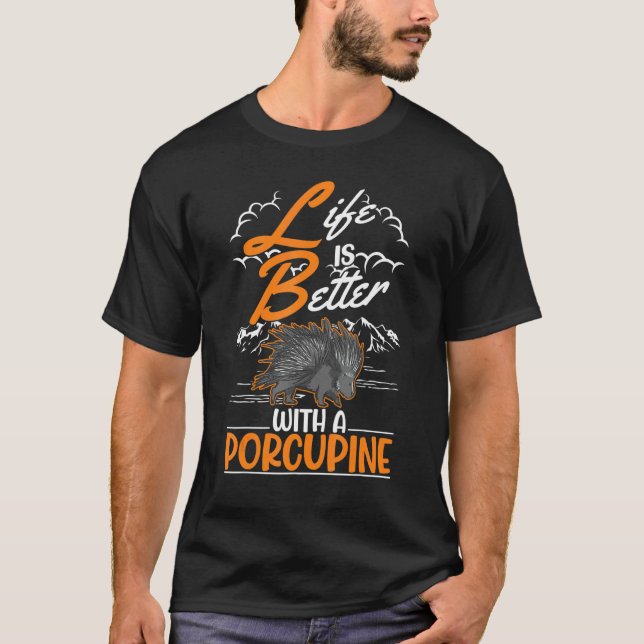 with a Porcupine T-Shirt (Front)