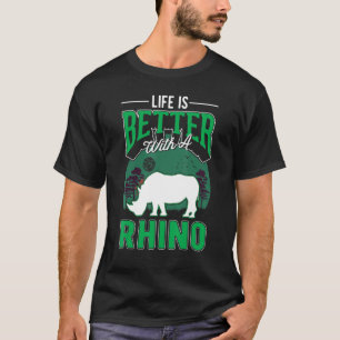 with a Rhino Rhinoceros T-Shirt