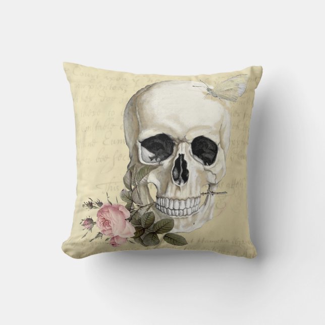 With a rose between my teeth cushion (Front)