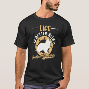 With A Shetland Sheepdog Sheltie T-Shirt