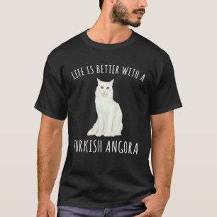 With A Turkish Angora Cat T-Shirt