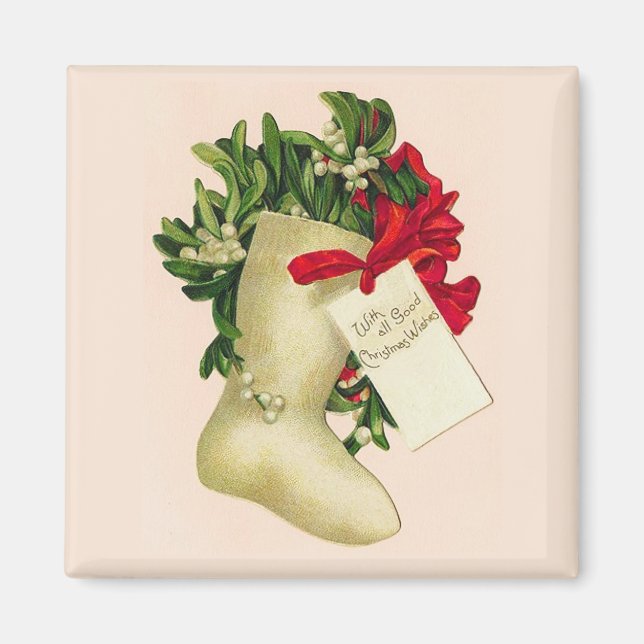 With All Good Wishes Vintage Magnet (Front)