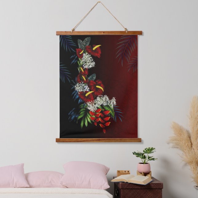 With Aloha  Hanging Tapestry (Bedroom)