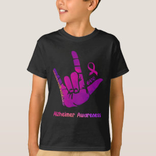 With Alzheimerheimer Love Heimer Awareness Shaka S T-Shirt