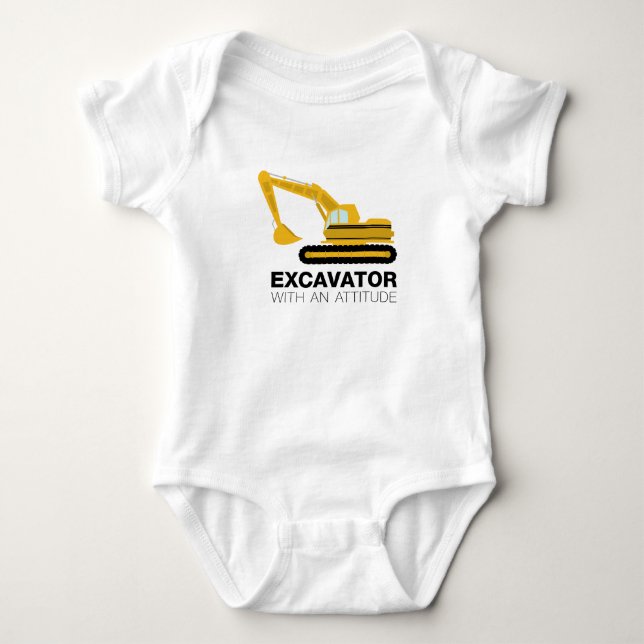 With An Attitude Baby Bodysuit (Front)