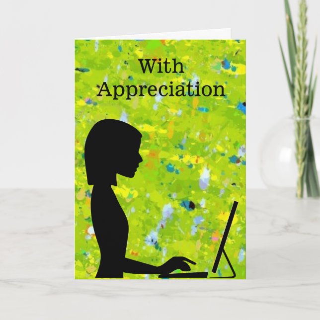 With Appreciation for Administrative Professionals Card (Front)