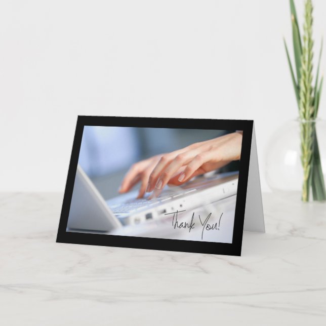 With Appreciation for Administrative Professionals Thank You Card (Front)