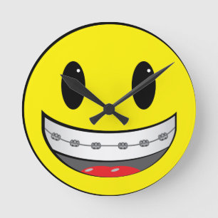 with braces round clock