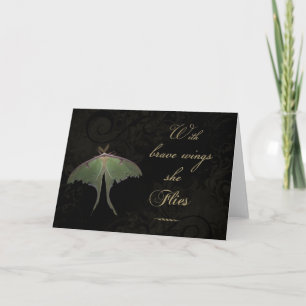 With Brave Wings She Flies Greeting Card